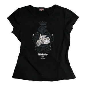 Harley Davidson Black Graphic Tee